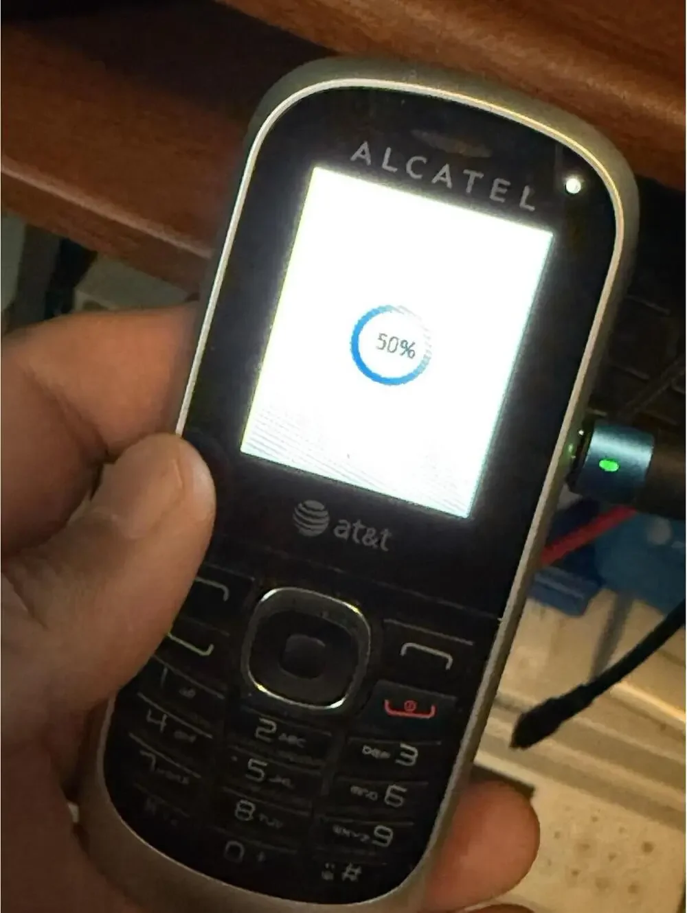 AT&T Alcatel OT510A CELL W/power Cord , Battery, ( Not Working )